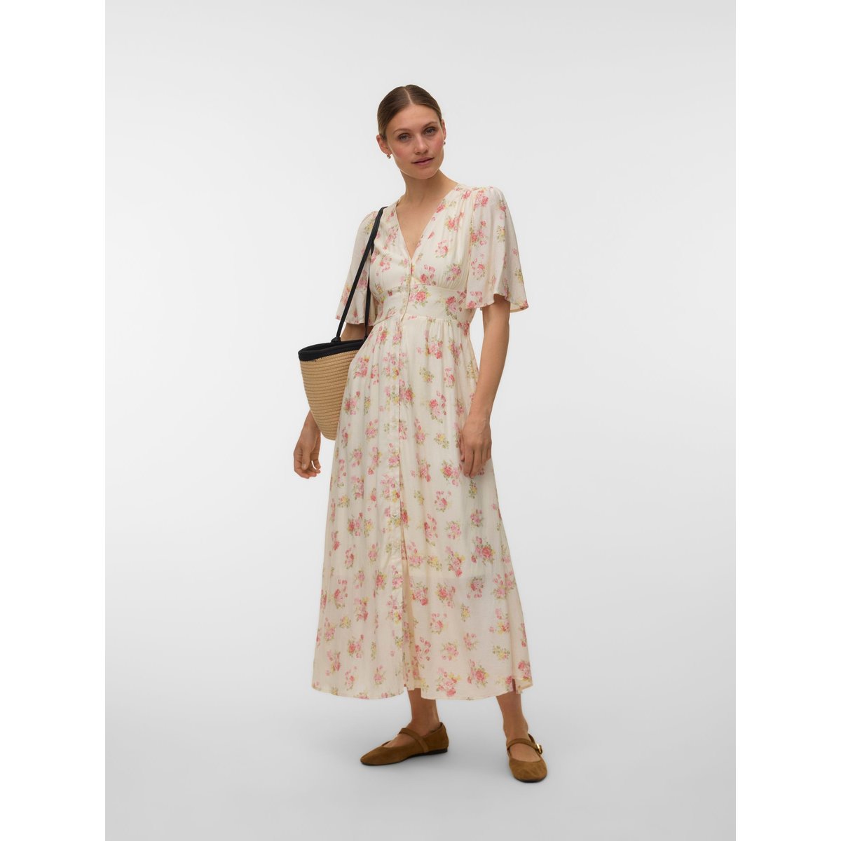 Robe Smockée birch 1, VERO MODA