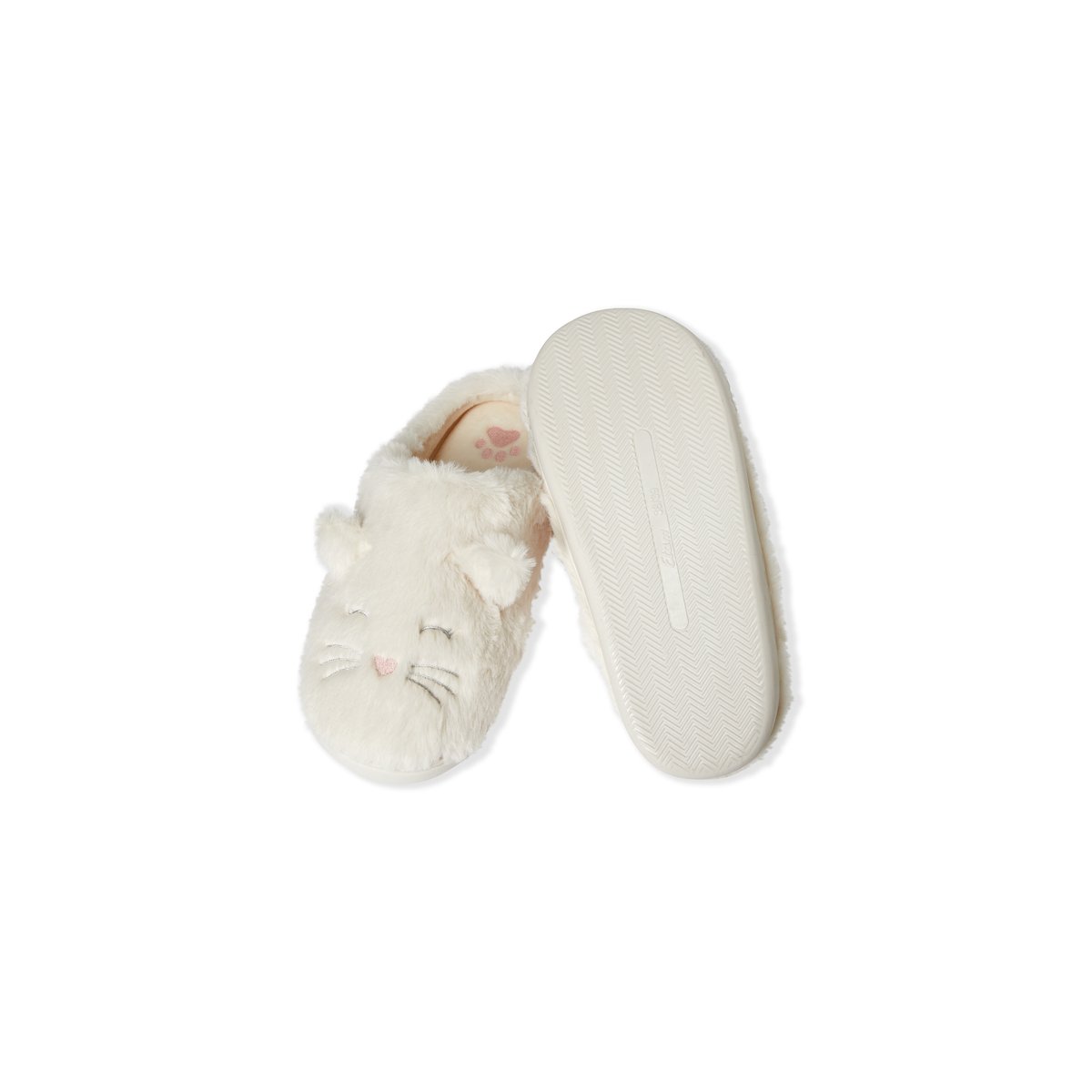 Chaussons chats LICATS ecru, ETAM