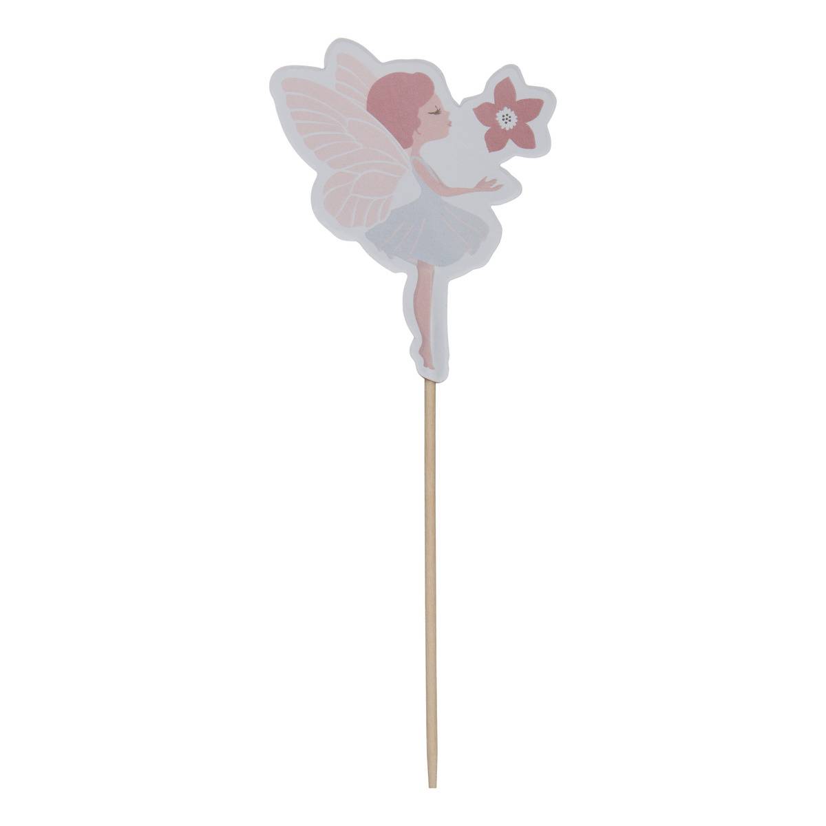 Kit 10 piques décoratifs fée pour gâteau ANNIVERSAIRE multicolore, 5FIVE SIMPLY SMART