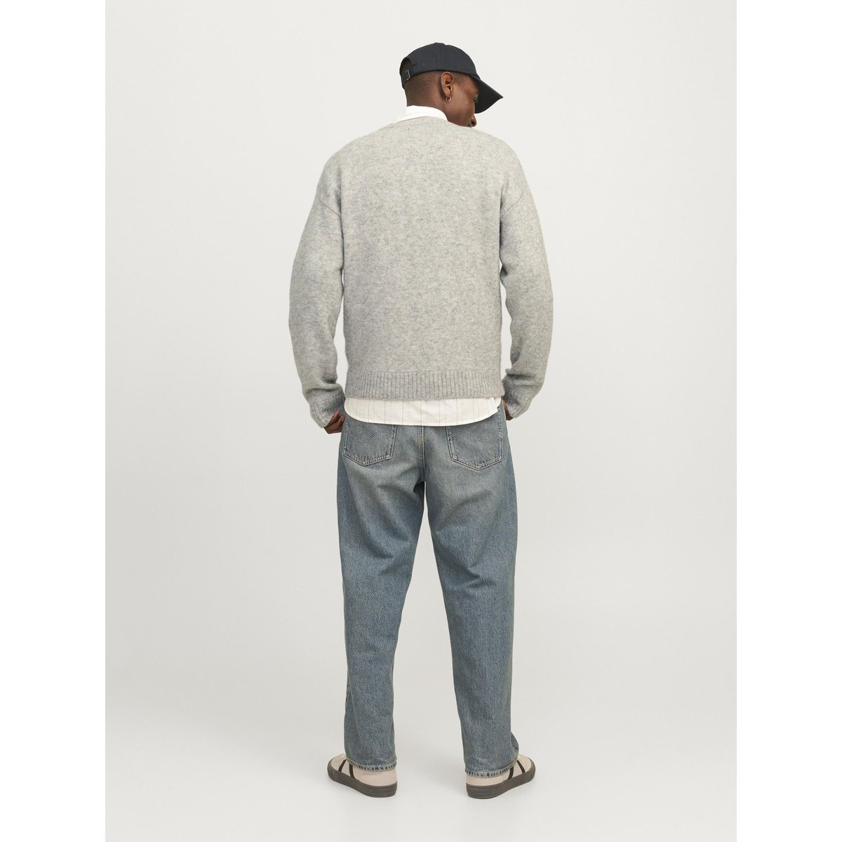 Pull En Maille grise - light grey melange, JACK & JONES