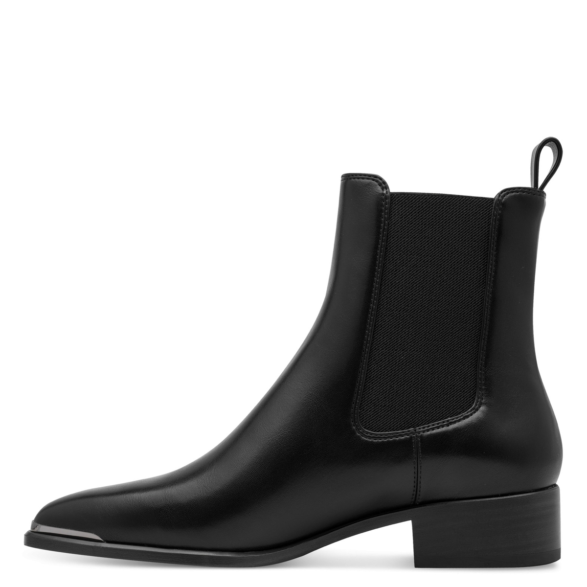 Bottine Chelsea pointu noir mat, TAMARIS