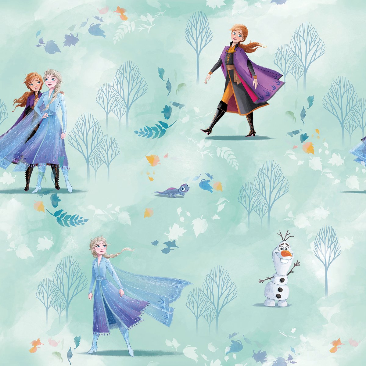 Papier peint  Komar - Frozen Fresh Breeze - Rouleau: 53 x 1005 cm multicolore, HEXOA