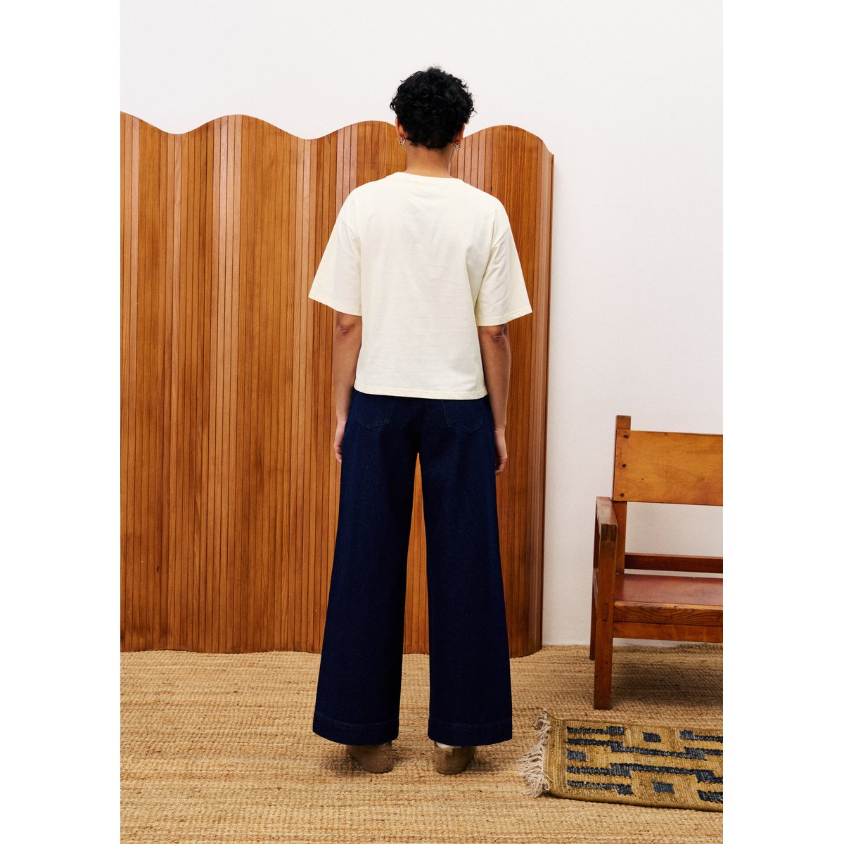 Jean en coton KISHU bleu nuit, FRNCH