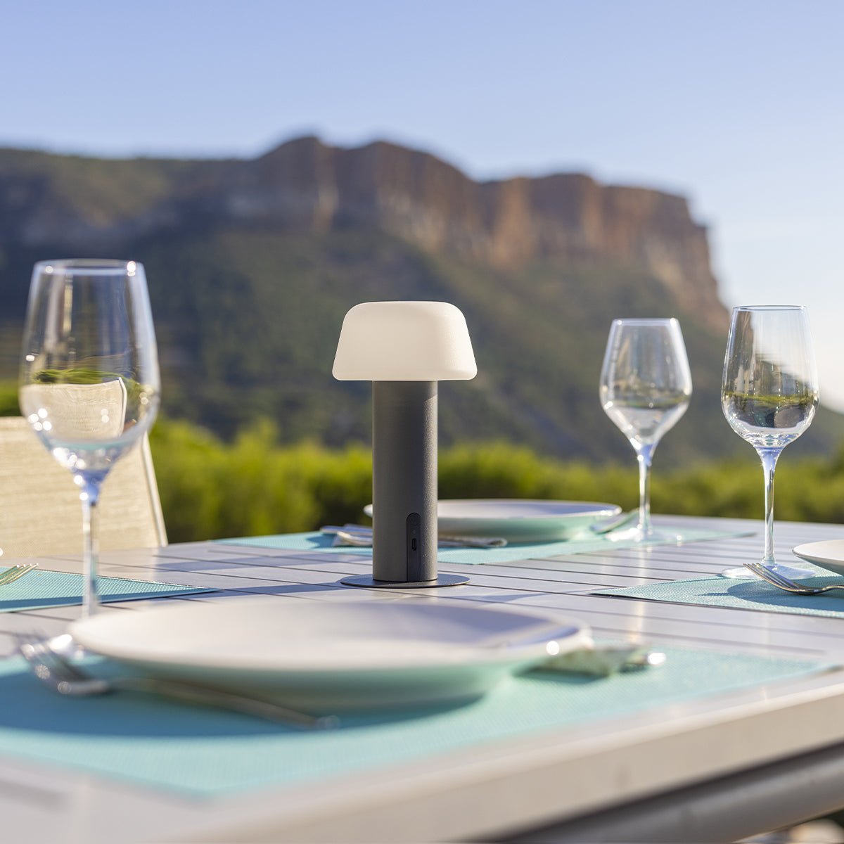 Lampe de table sans fil MALO noir, LUMISKY
