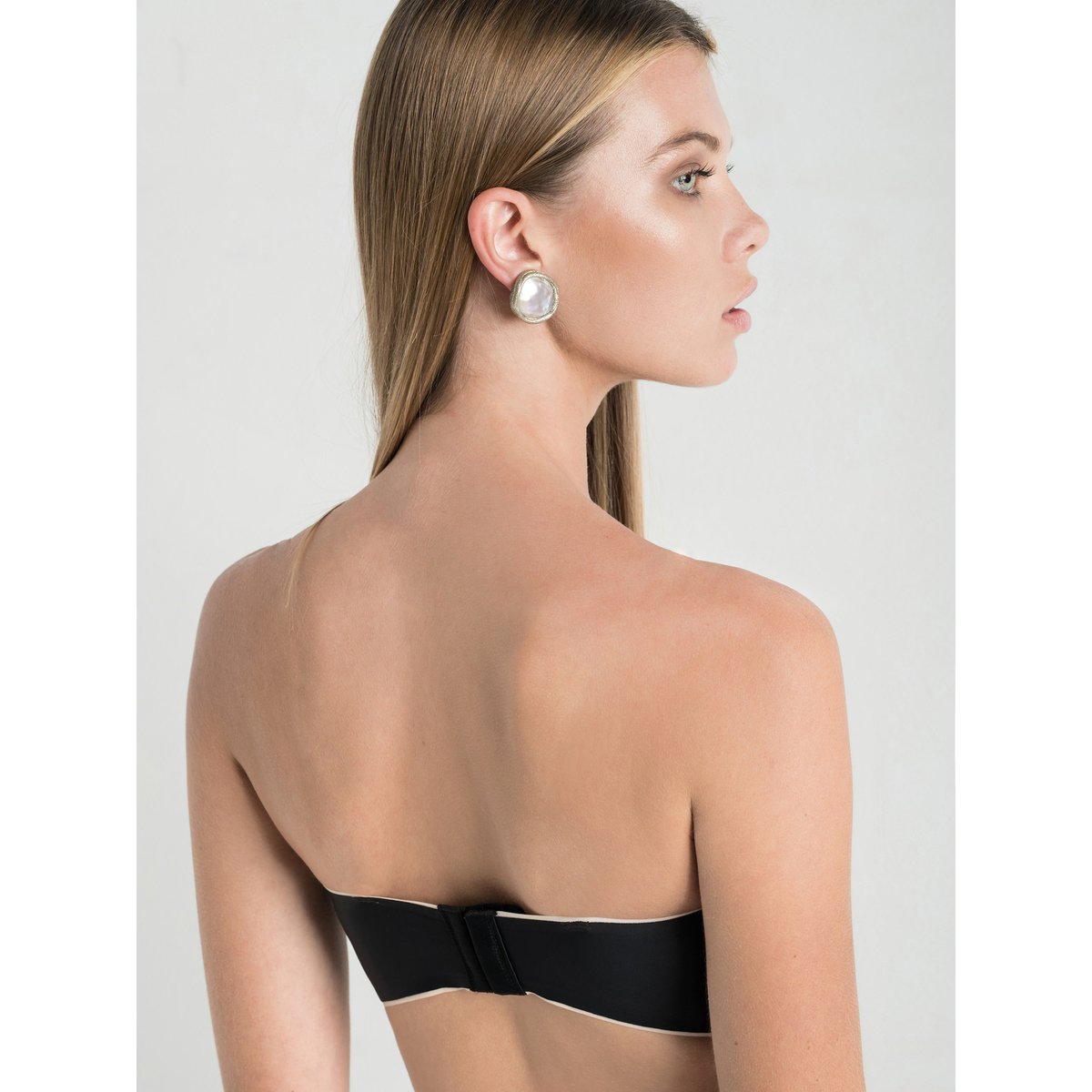 Soutien-gorge bandeau décolleté Miracle One noir noir, LUNA SPLENDIDA