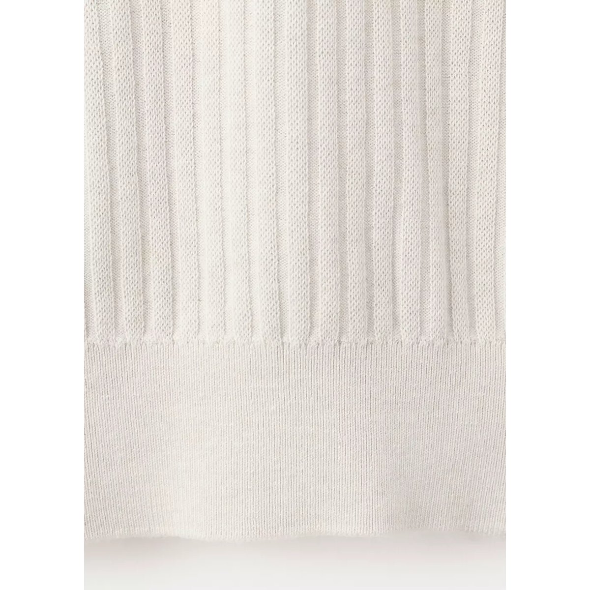 Polo en maille côtelée en mélange de coton sable, MANGO MAN