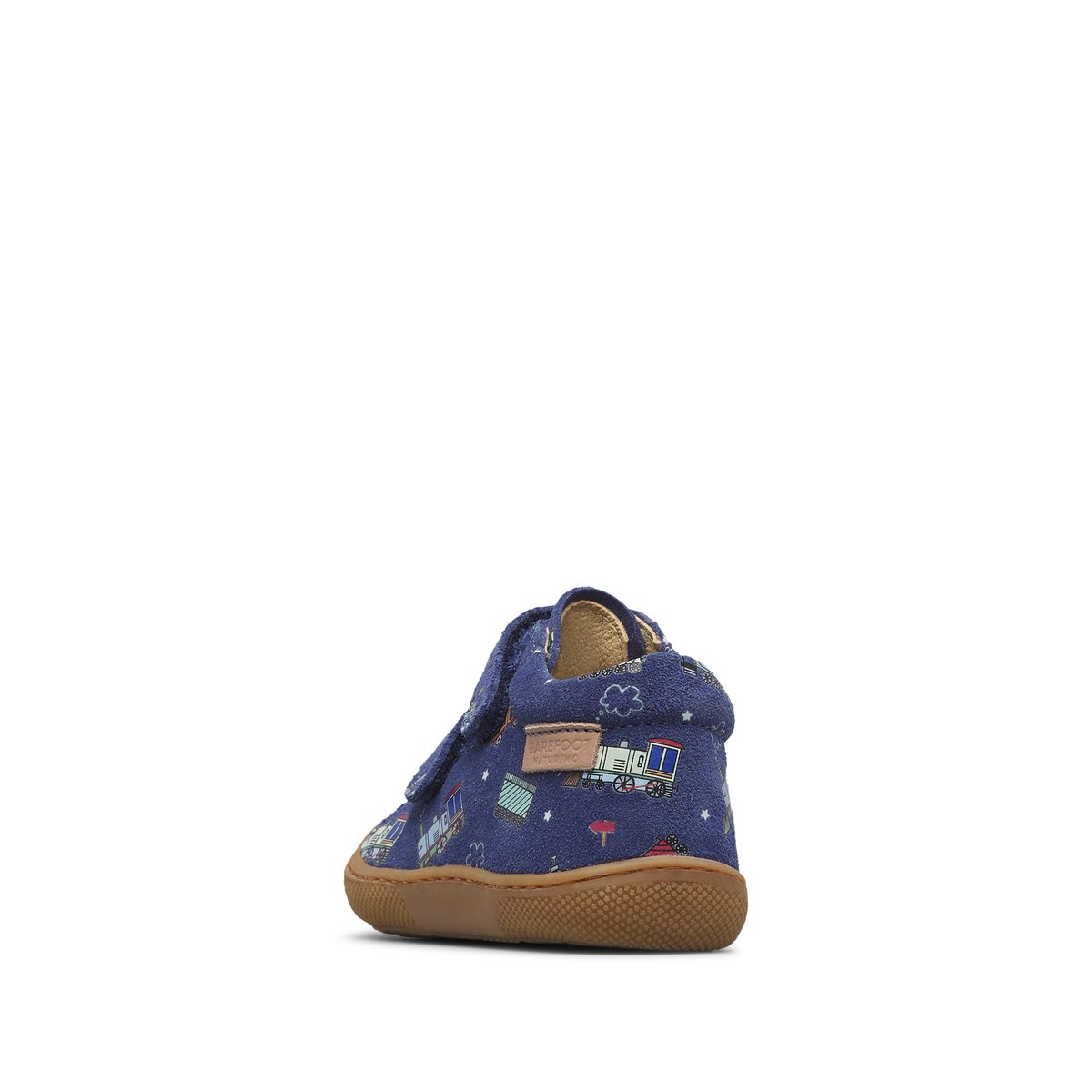 Chaussures premiers pas en suède BAREFOOT AMUR VL bleu-céleste, NATURINO