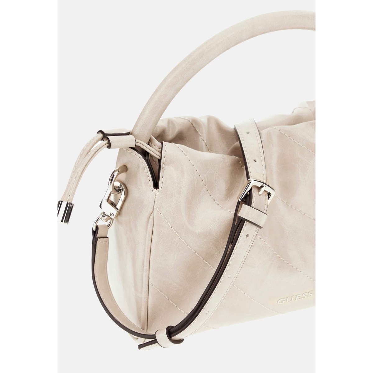 Mini Sac À Main Amys beige, GUESS