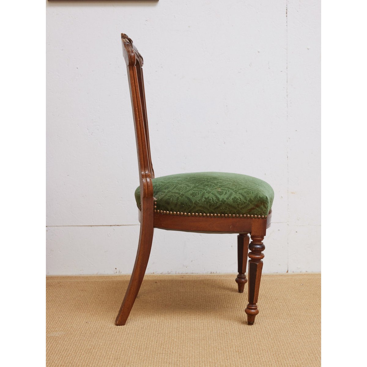 Paire de 2 chaises style Napoléon Claude N°1465 - Bon état bois clair, DEBONGOUT