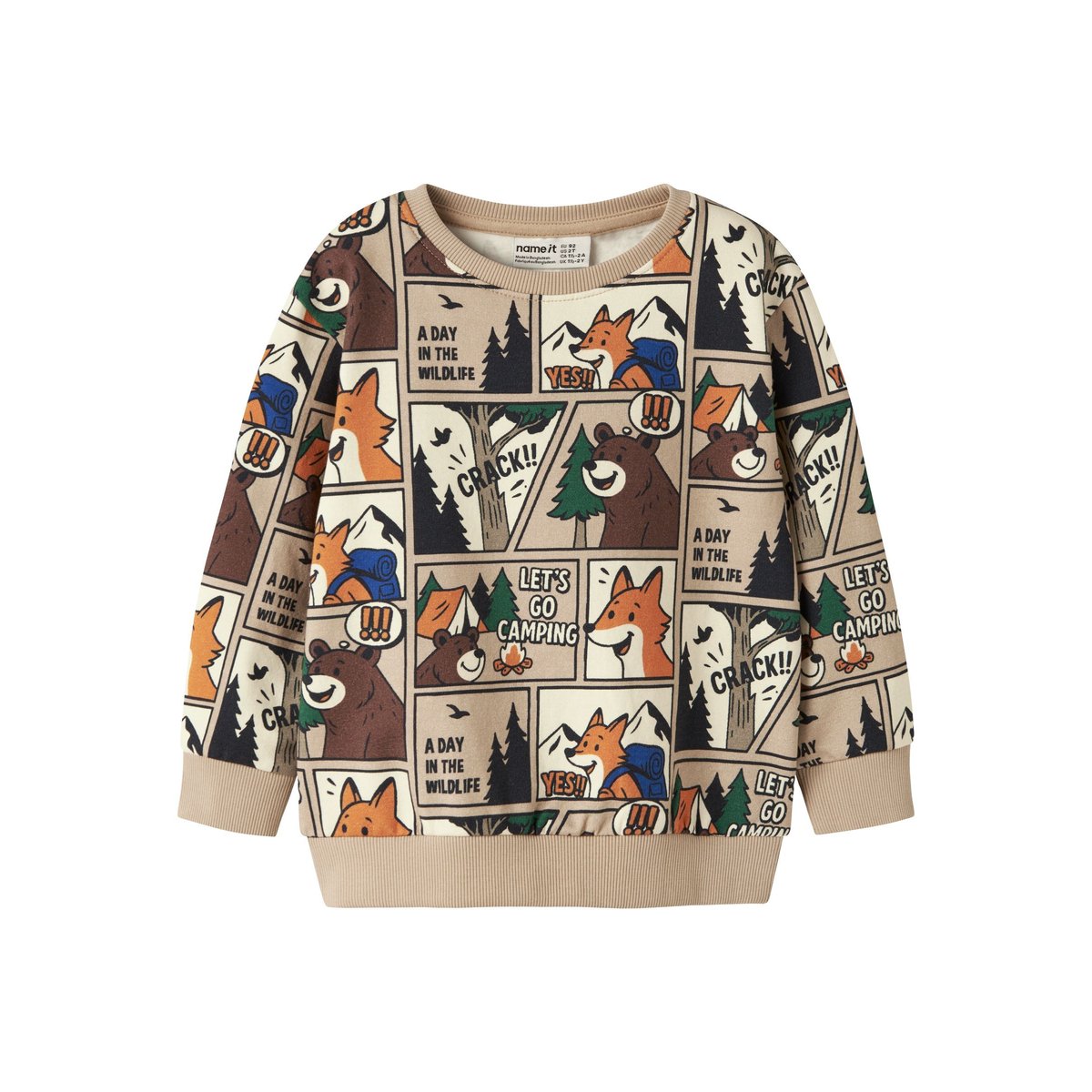 Sweat-Shirt gris - sesame1, NAME IT