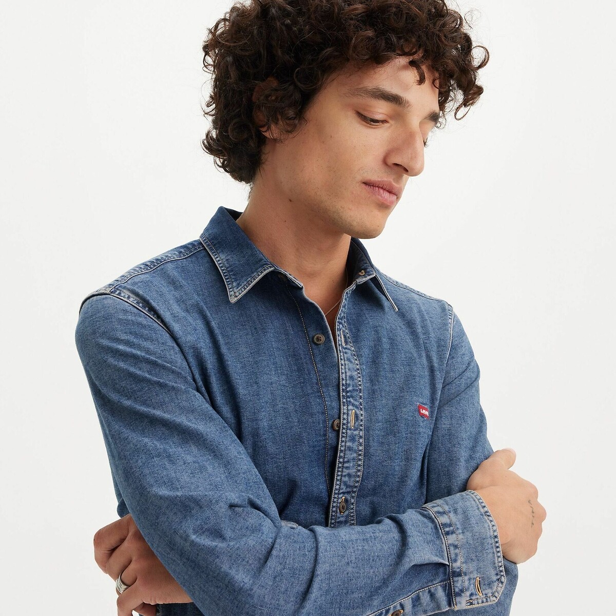 Chemise en jean slim bleu denim, LEVI'S