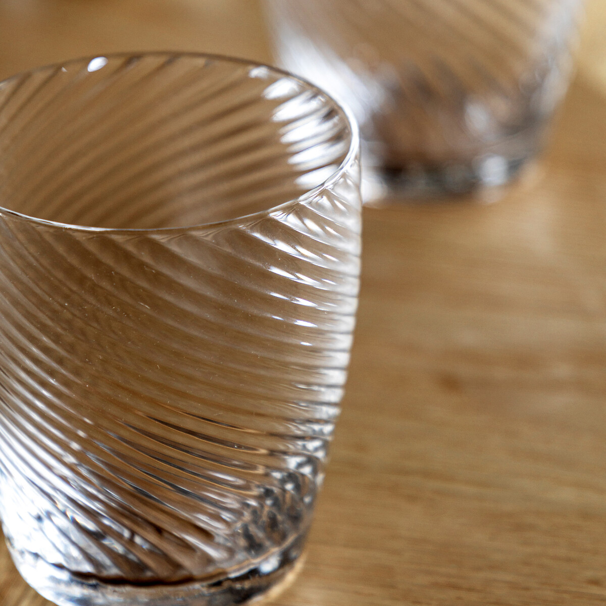 Set of 4 Vela Tumbler Glasses in Clear transparent, ÉDITÉ
