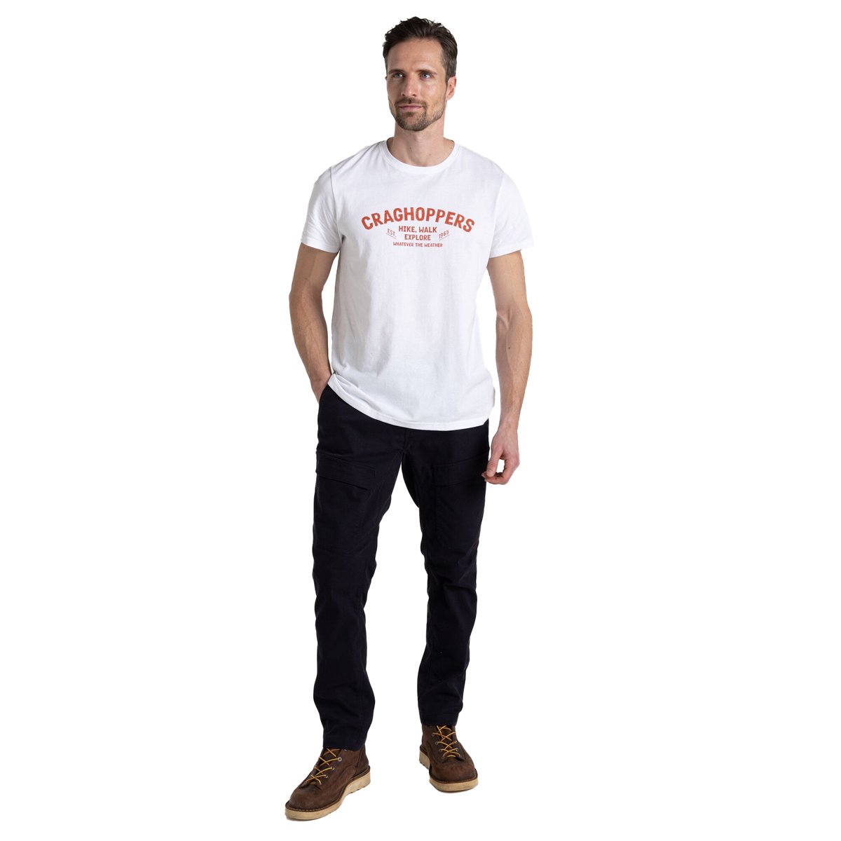 T-shirt LUCENT WHATEVER THE WEATHER blanc, CRAGHOPPERS