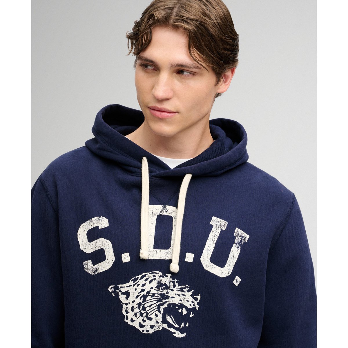 Sweat à capuche Athletic Essentials bleu marine intense, SUPERDRY
