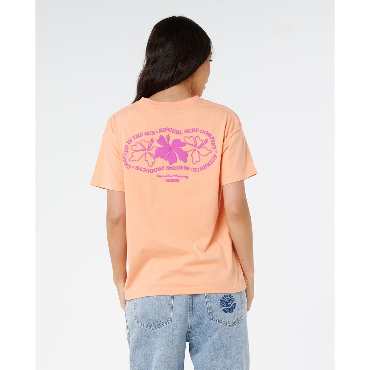 T-shirt décontracté Topanga Canyon papaye, RIP CURL