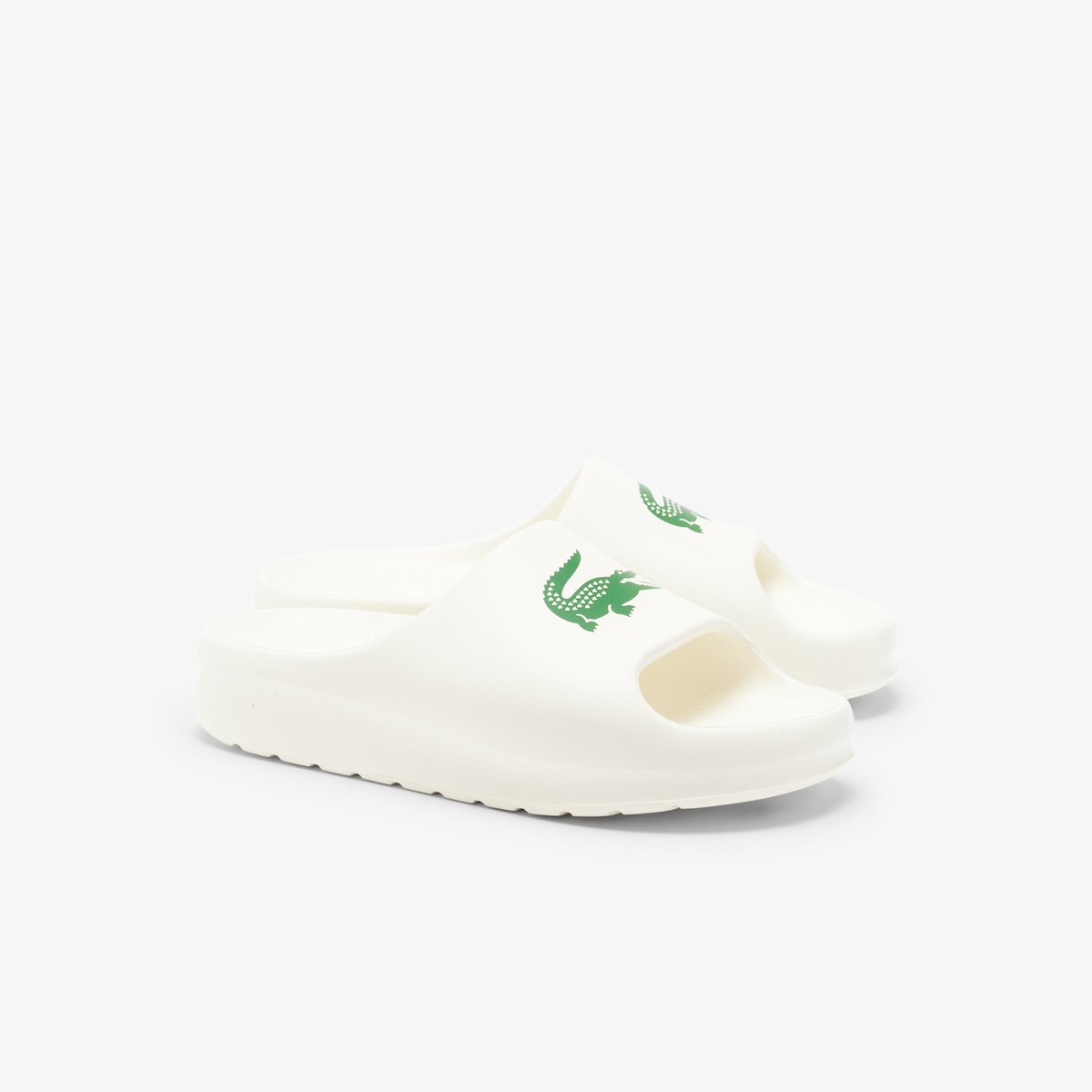 Claquettes Serve Slide 2.0 femme blanc-1y5, LACOSTE