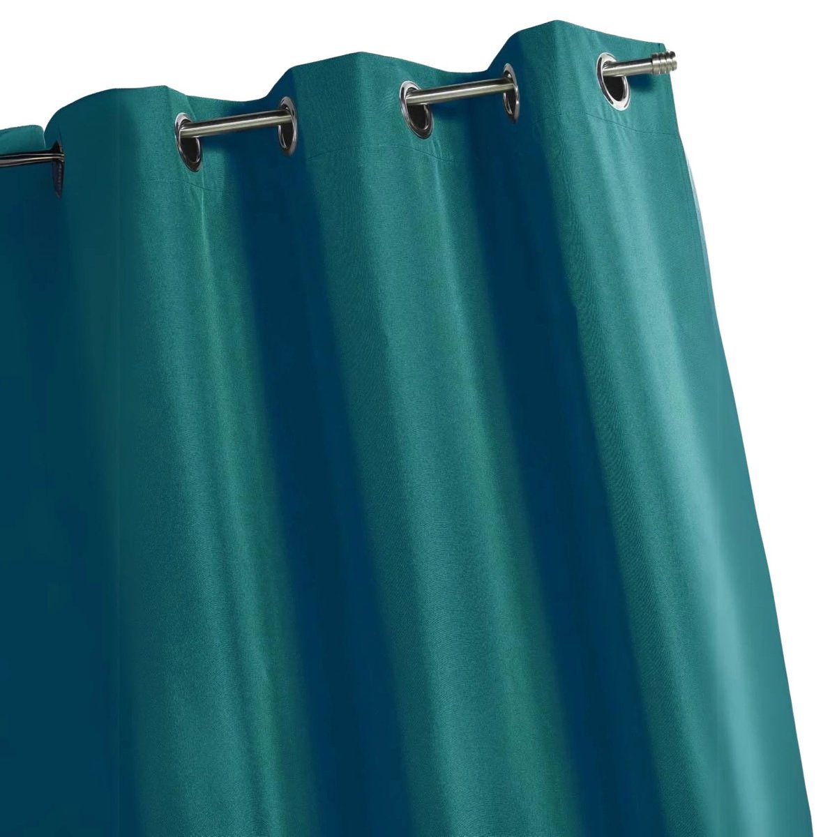 Rideau d'extérieur en tissu déperlant - QABANE bleu paon, HOME MAISON