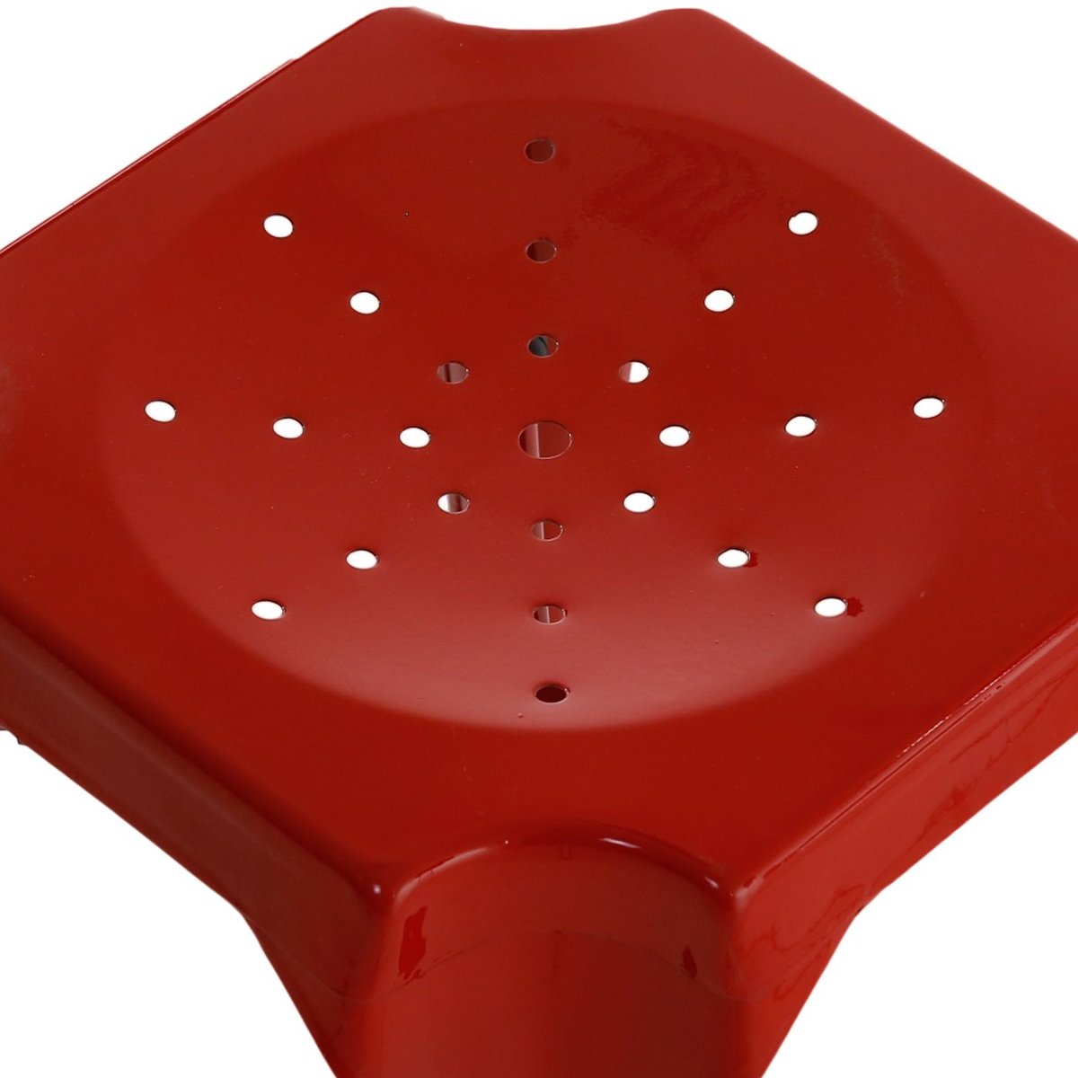 Tabouret snack rouge rouge vermillon, ZAGO