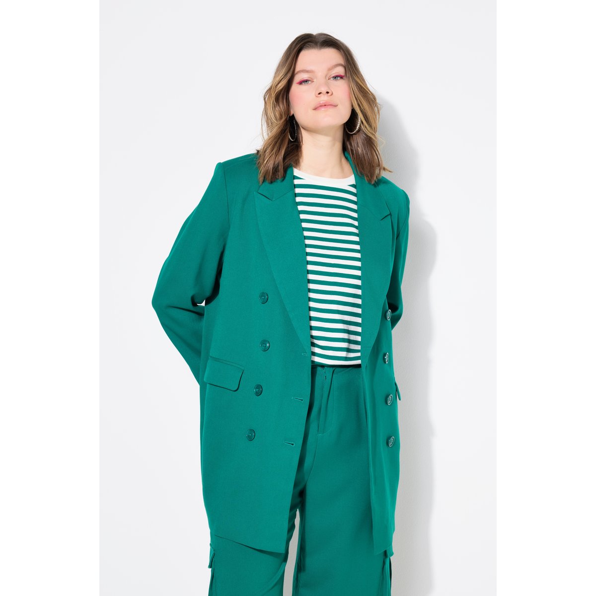 Blazer coupe Straight Fit vert, STUDIO UNTOLD