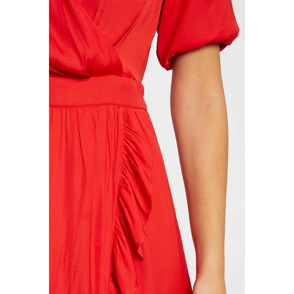 Wrapover Maxi Dress watermelon, MORGAN