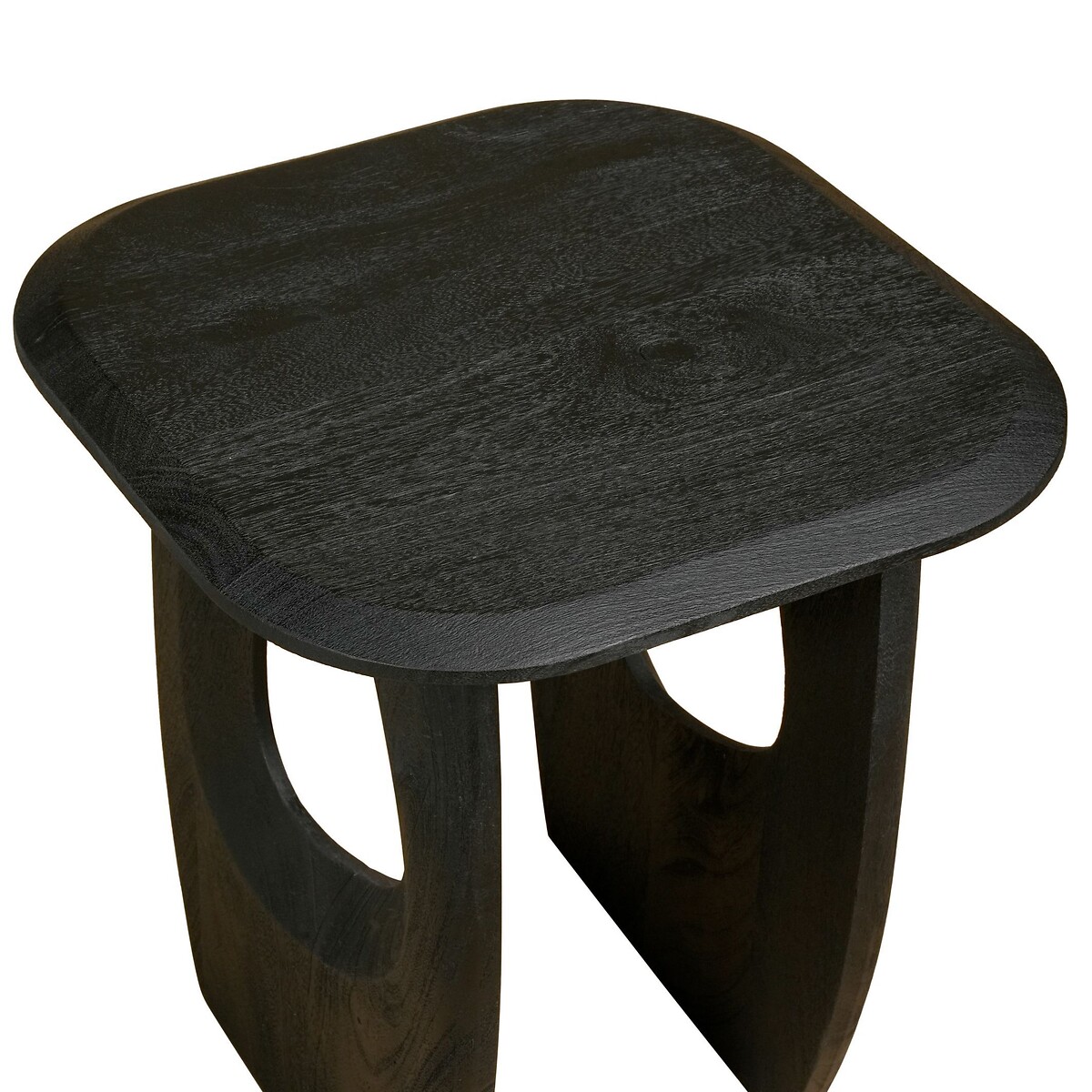 Shou Oval Mango Wood Side Table black, ÉDITÉ