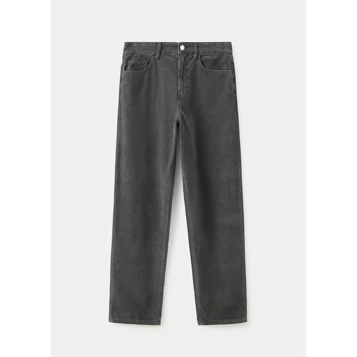Jean relaxed-fit effet délavé gris anthracite, MANGO TEEN