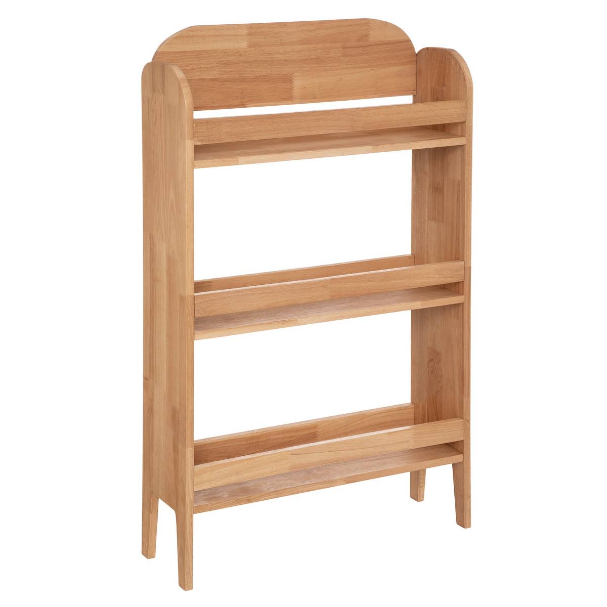 Bibliothèque enfant 3 étagères en bois hévéa ROBIN beige, ATMOSPHERA FOR KIDS