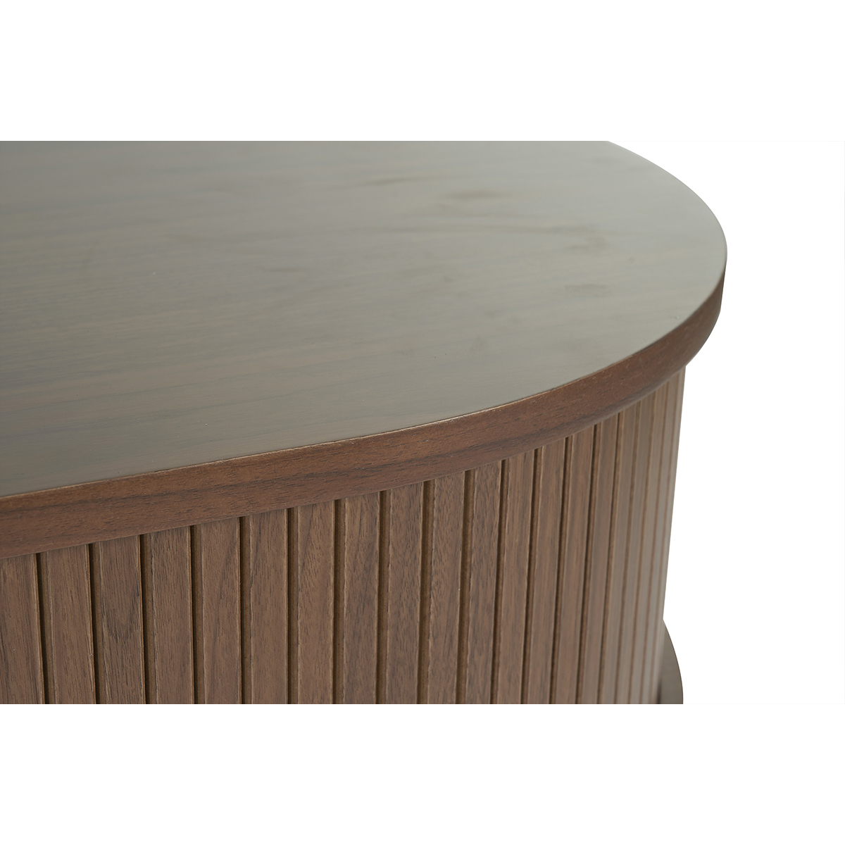 Buffet vintage en bois 2 portes coulissantes L160 cm EPIC noyer, MILIBOO