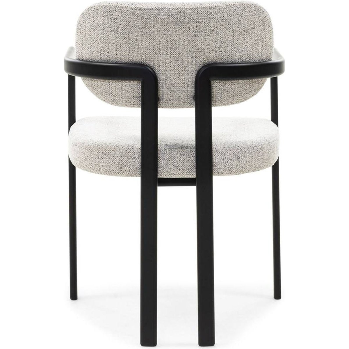 Chaise rembourrée collection FLAIRE taupe et noir, RECOLLECTION