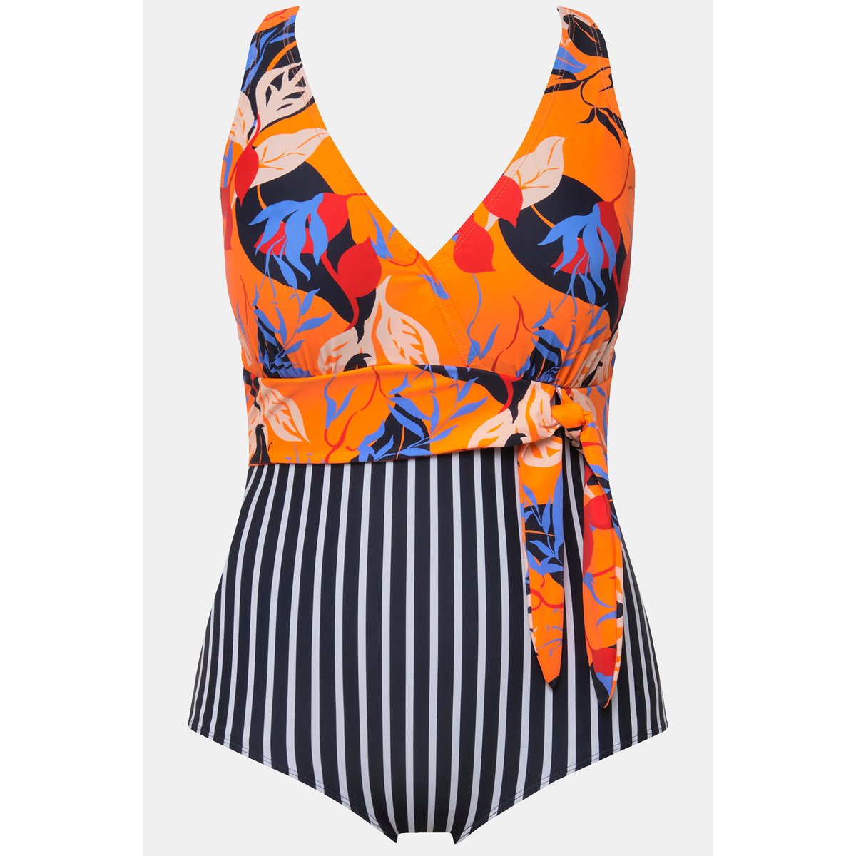 Maillot de bain aspect tour de cou orange clair, ULLA POPKEN