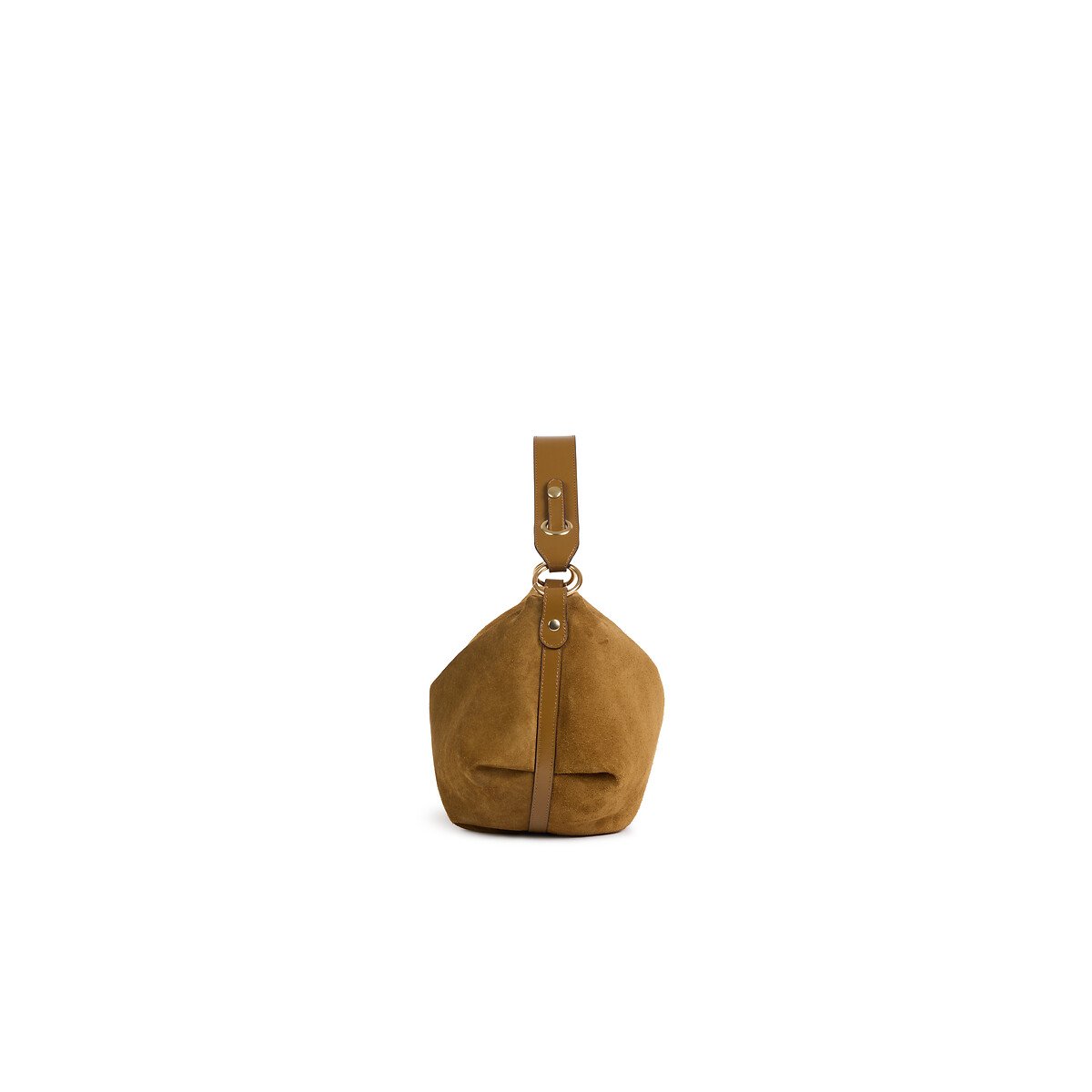 Sac besace en cuir suède, HERA tabac, NAT & NIN