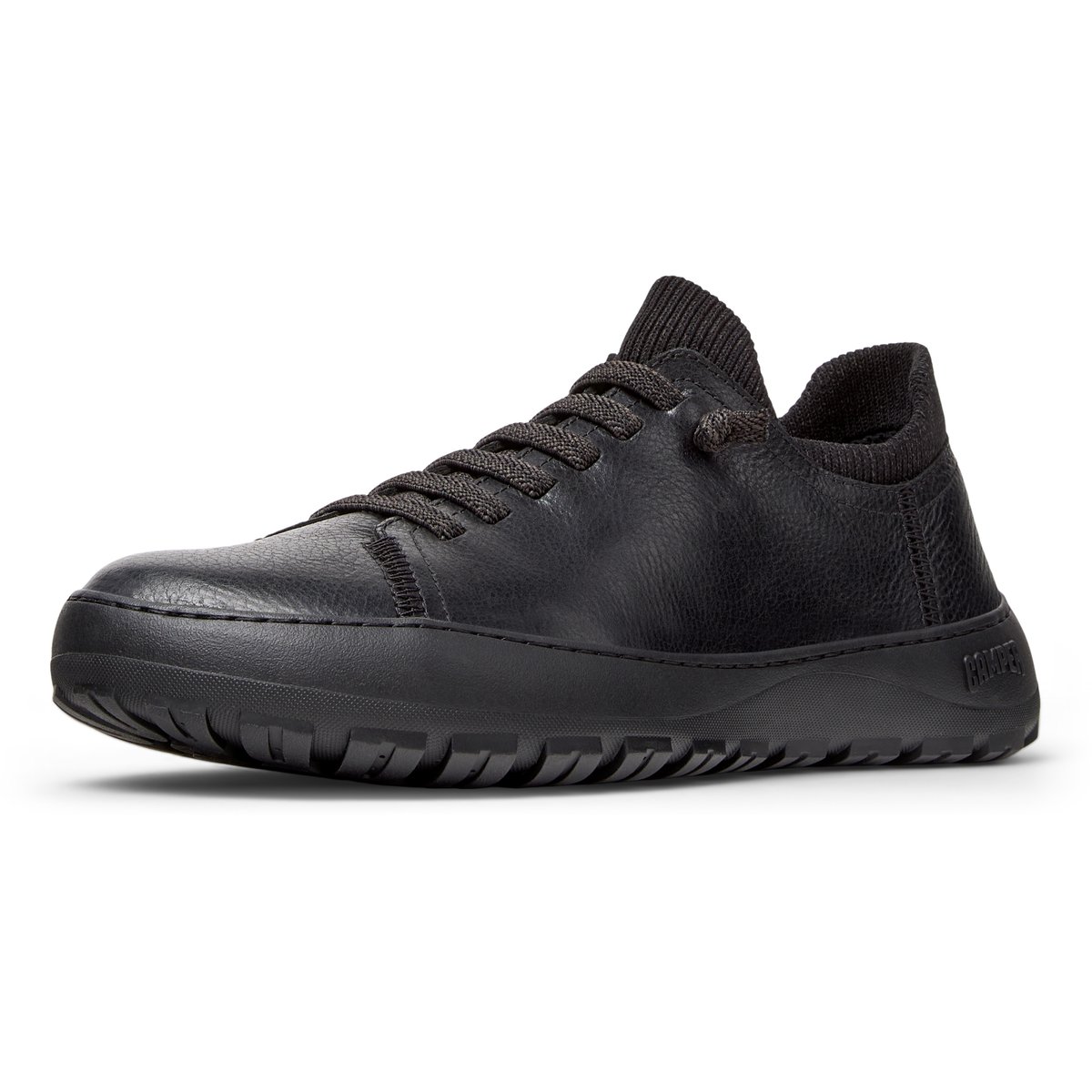 Baskets Peu Serra cuir noir, CAMPER