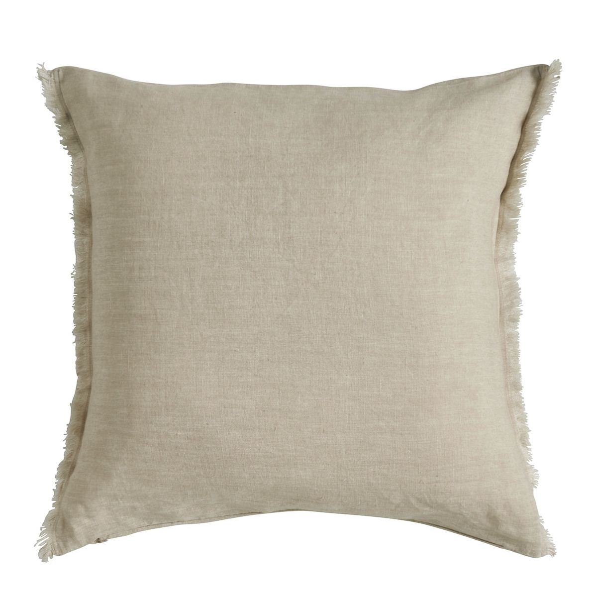 Housse de coussin en lin naturel, BLANC D’IVOIRE
