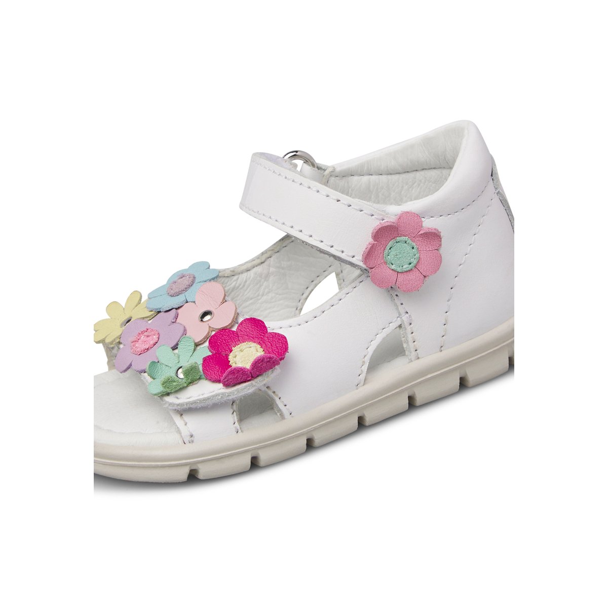 Sandales en cuir SLAMMY blanc-, FALCOTTO