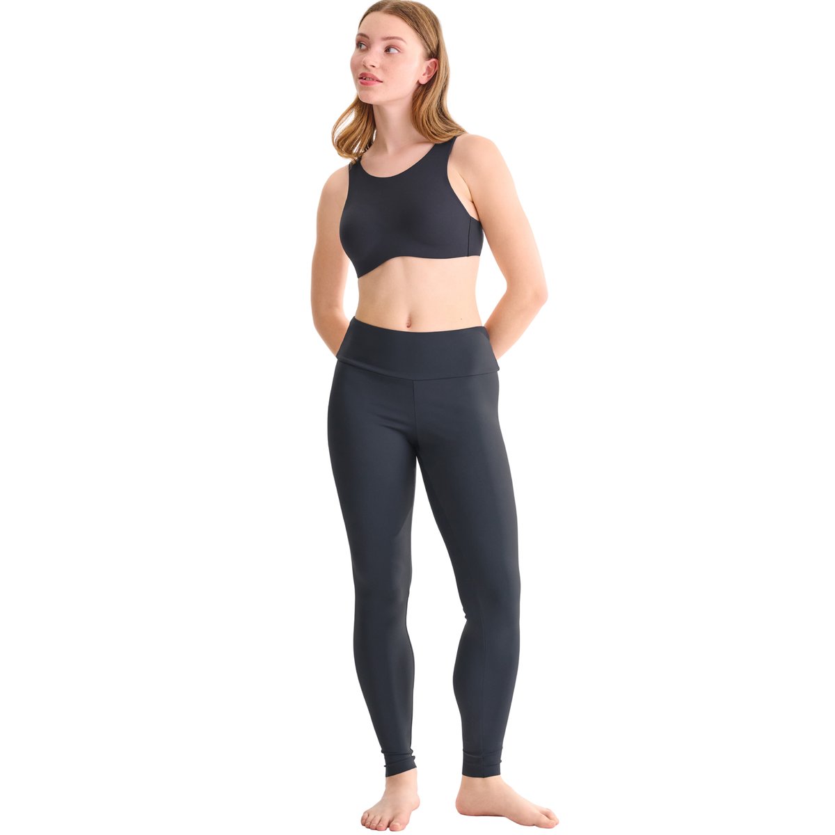 Soutien-gorge brassière de sport préformée sans armatures FREE MOVE gris, LISCA
