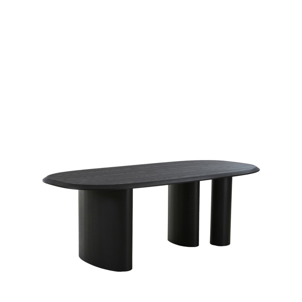 Table à manger 8 personnes ovale en bois- TIRANO noir, HOUSE NORDIC