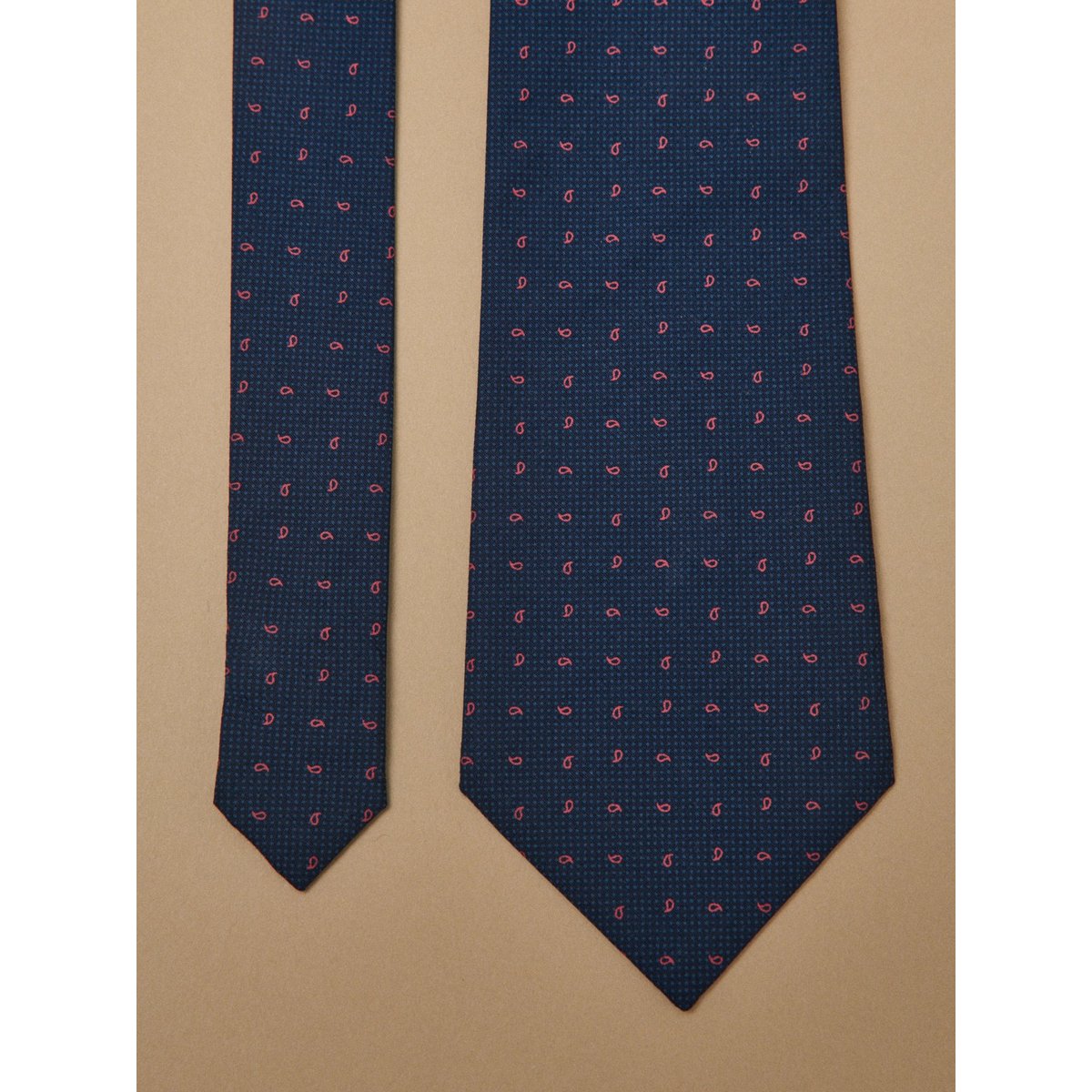 Cravate imprimée made in France marine, CYRILLUS