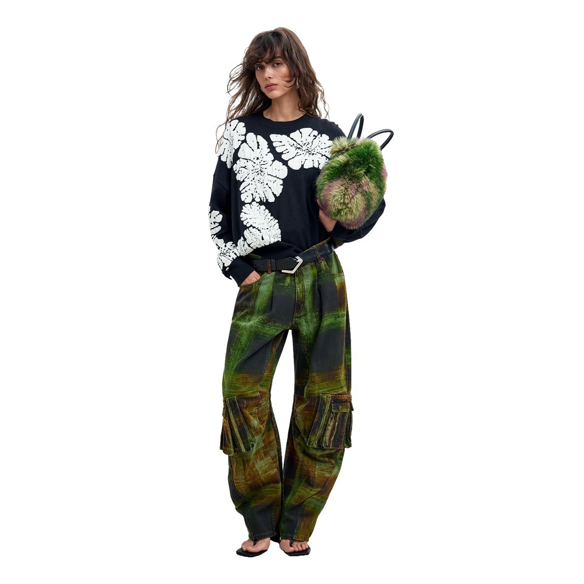 Pull jacquard M. C. Lacroix noir, DESIGUAL