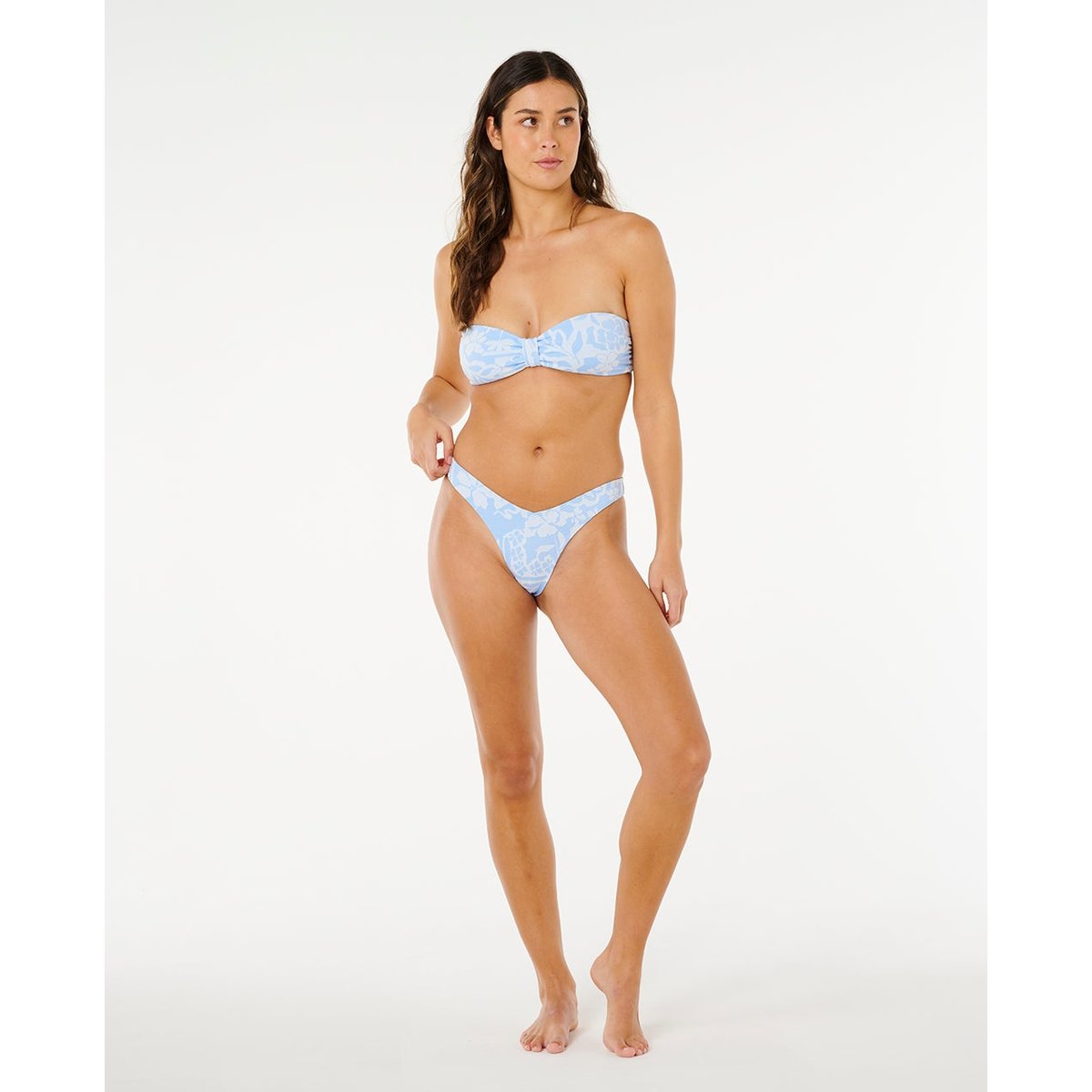 Bas de maillot de bain taille haute brésilien Pacific COAST bleu ciel, RIP CURL
