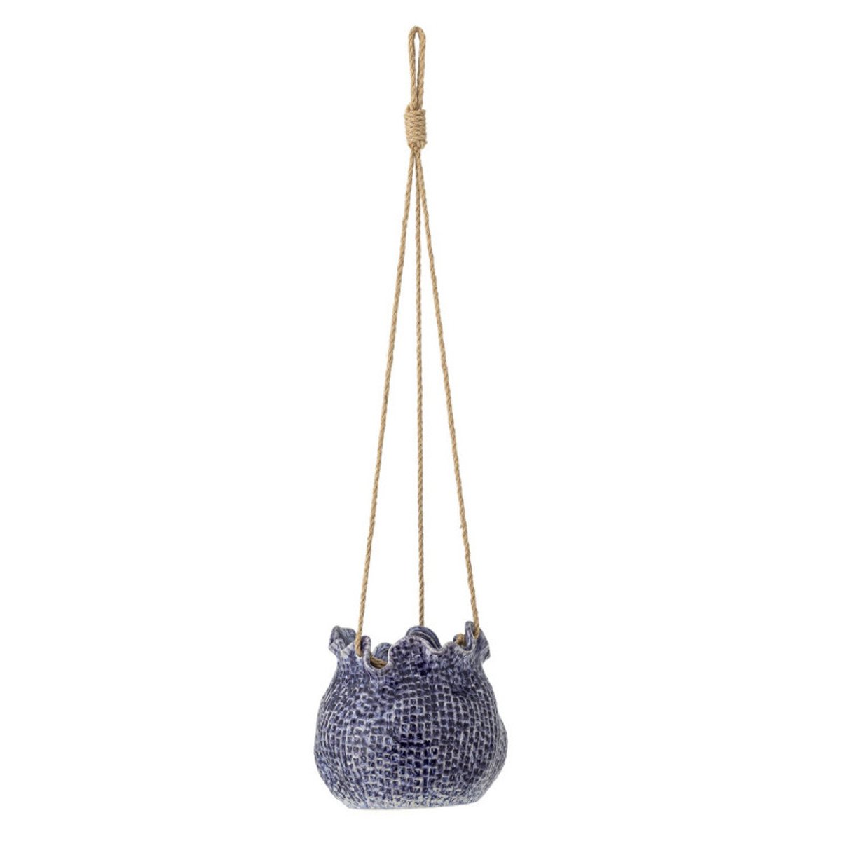 Pot de fleur suspendu céramique  Lottie bleu, BLOOMINGVILLE