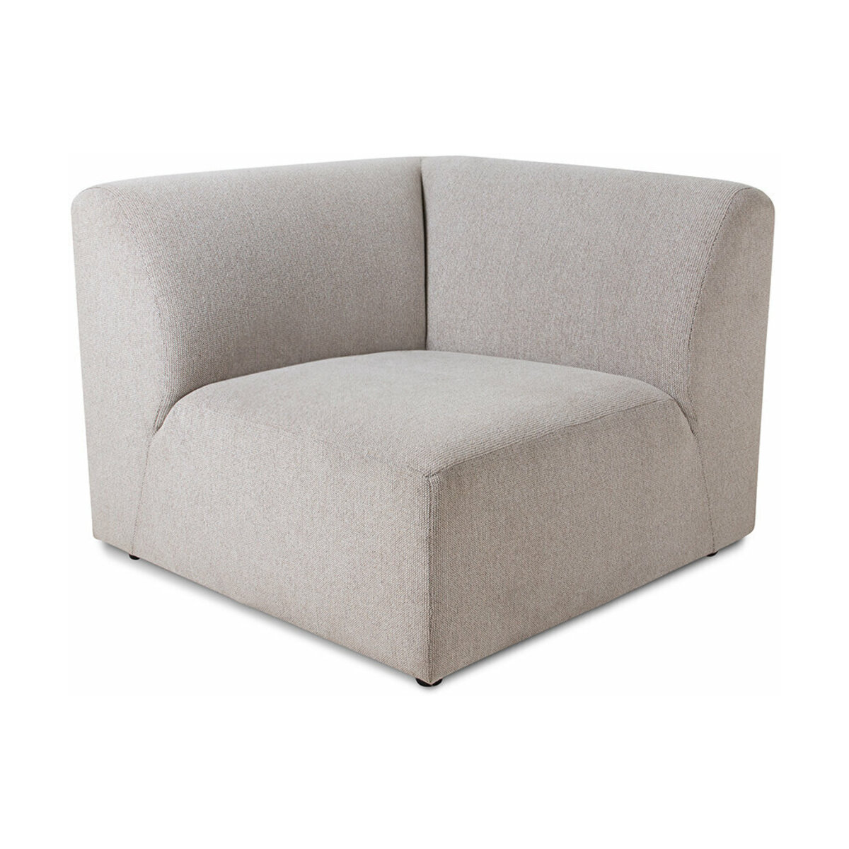 Module d'angle droit en tissu Jax gris clair, HK LIVING