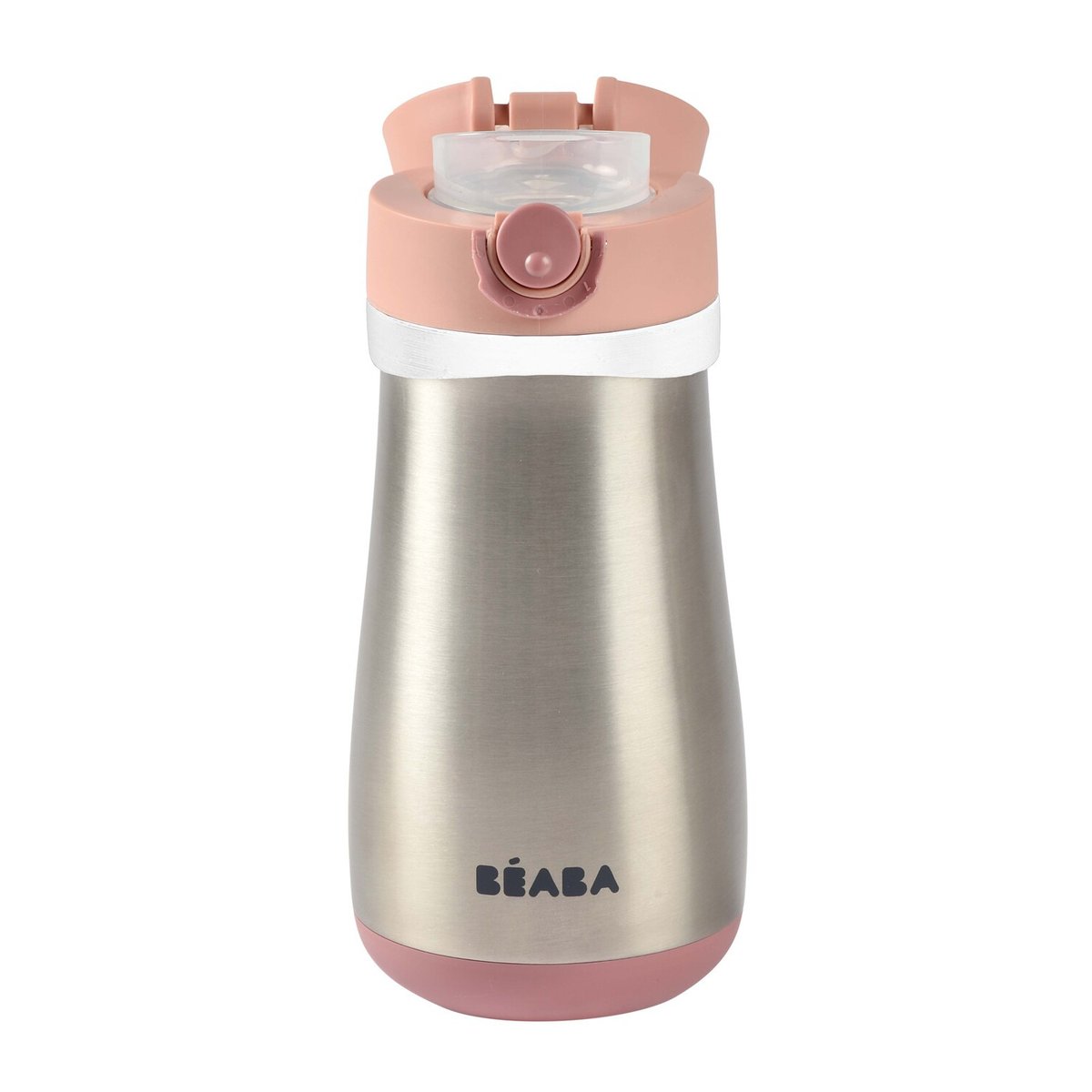 Gourde inox d'apprentissage nomade 350 ml rose ancienne, BEABA