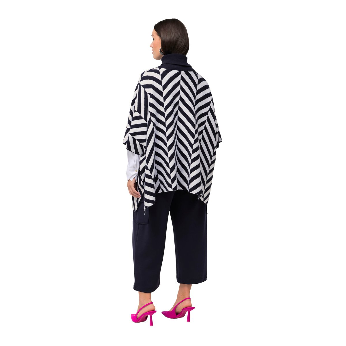 Cape en maille marine, ULLA POPKEN