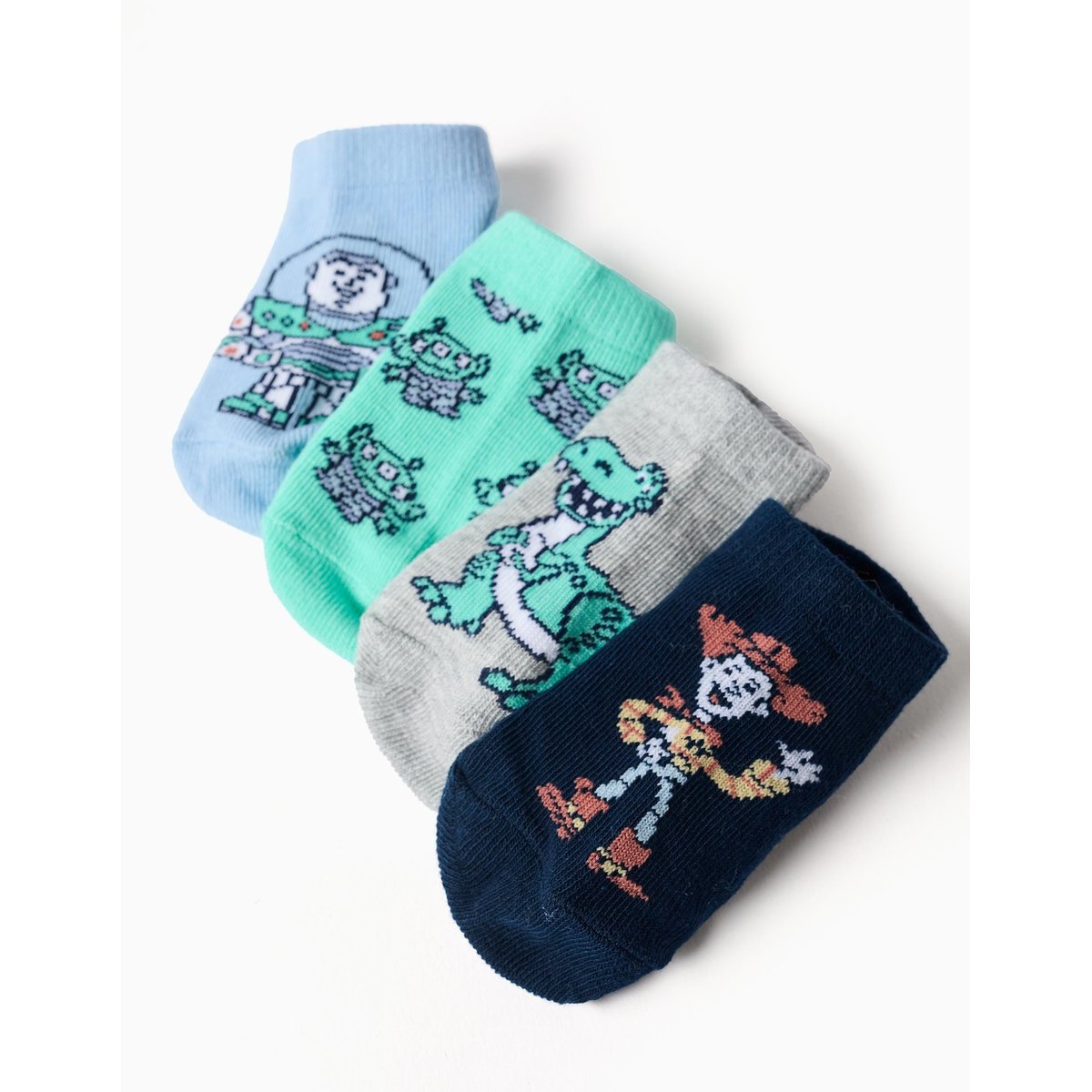 Lot de 4 paires de socquettes Toy Story multicolore, ZIPPY