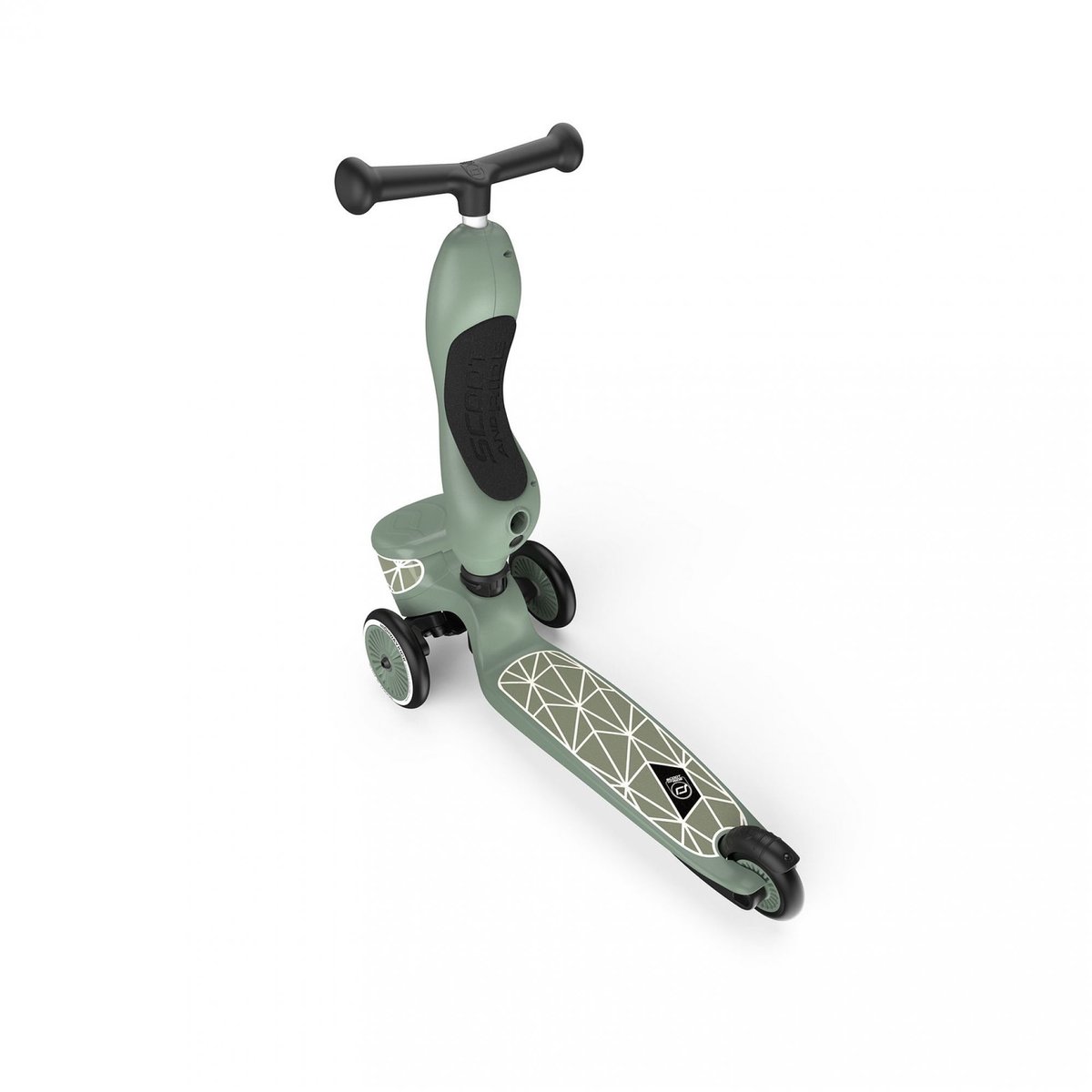 Trottinette évolutive 2 en 1 Highwaykick 1 vert, noir, blanc, SCOOT AND RIDE