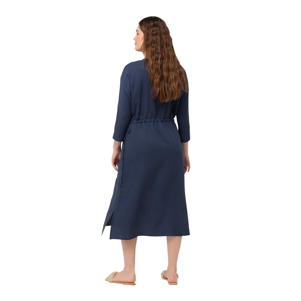 Robe midi bubble bleu encre, ULLA POPKEN