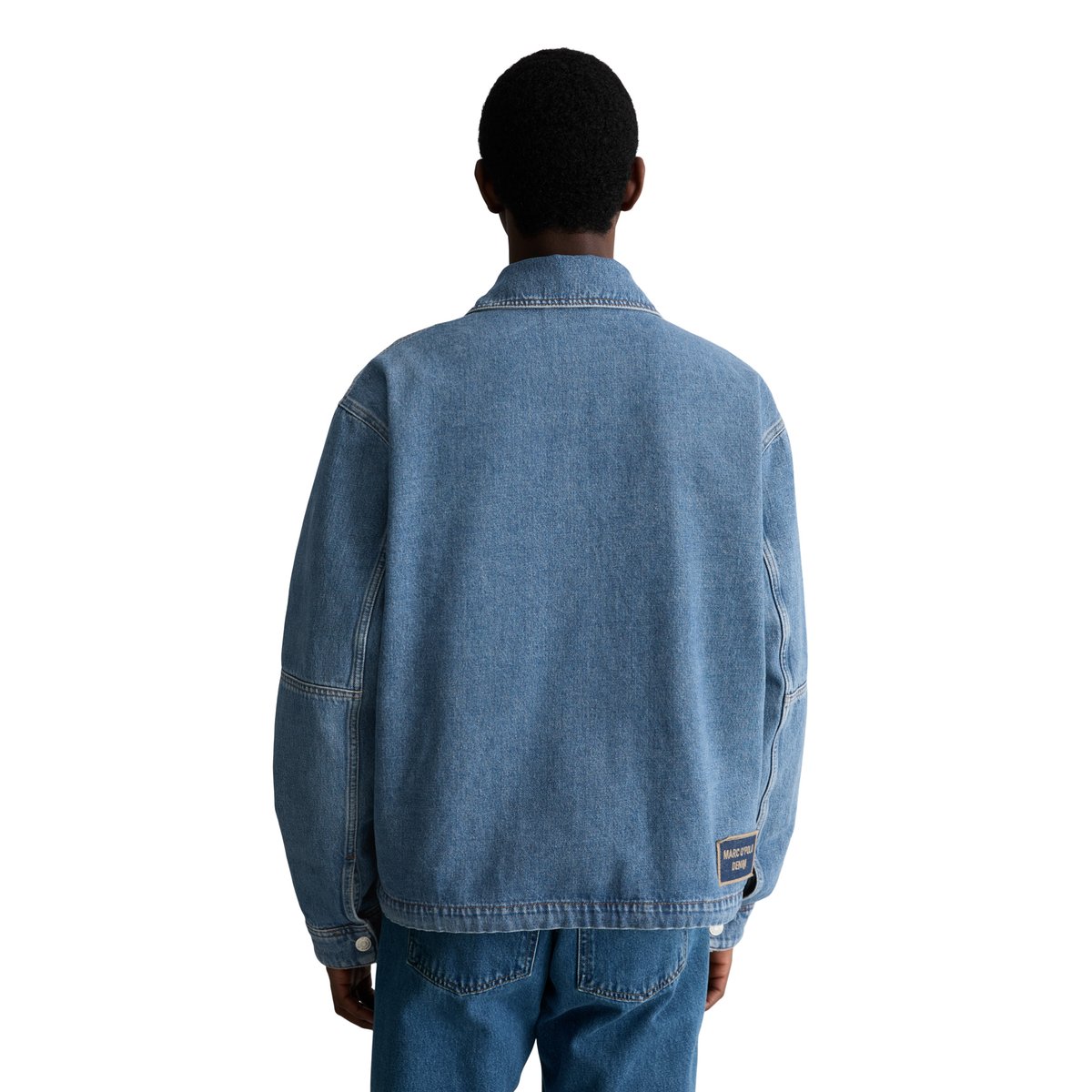 Veste en jean regular avec fibres d'ananas bleu moyen, MARC O’POLO DENIM