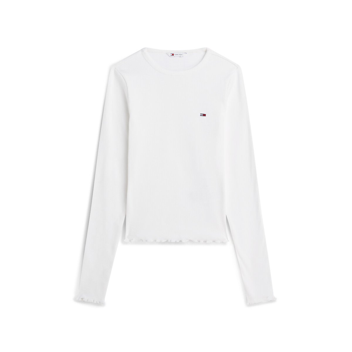 Long Sleeve T-Shirt ecru , TOMMY JEANS