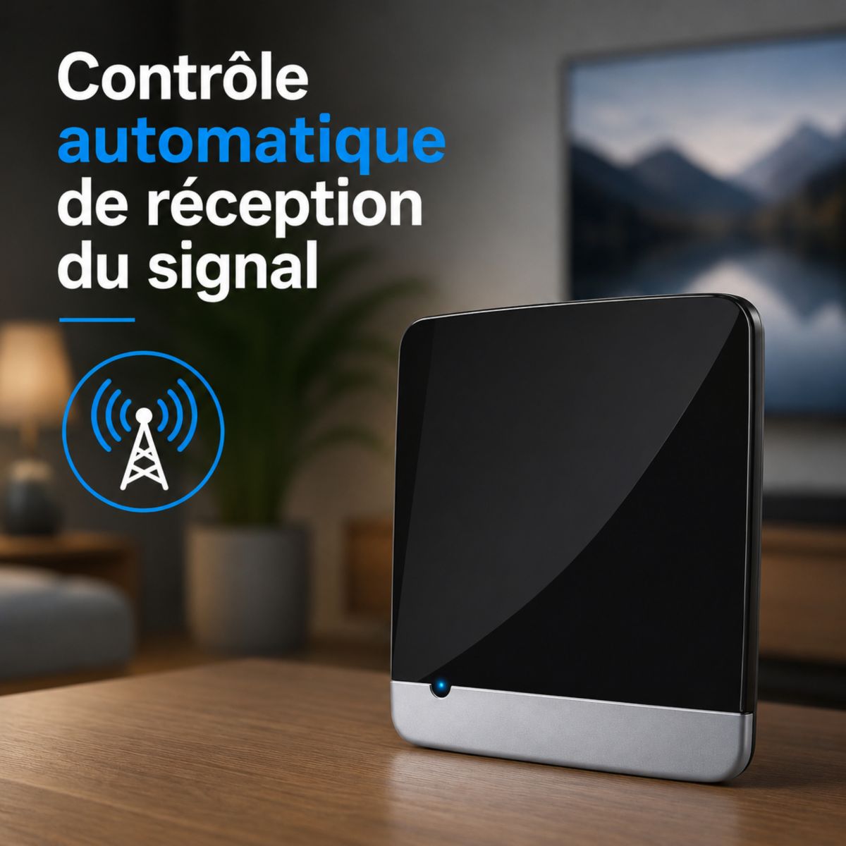 Antenne intérieure Melina II 4G RED couleur unique, ESSENTIEL B