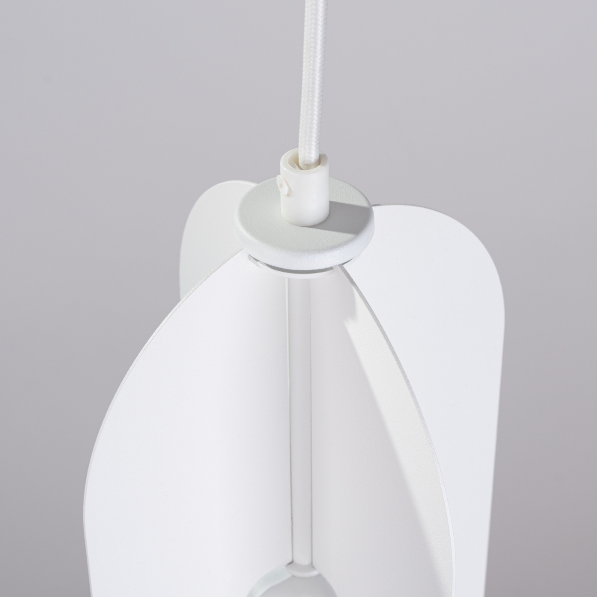 Lustre Acier Blanc E27 1 Nicus blanc, EDEN